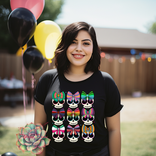 Serape Bow Calaveras Tee