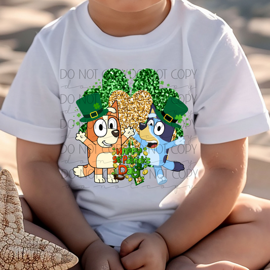 Blue Dog St. Patrick's Day Tee