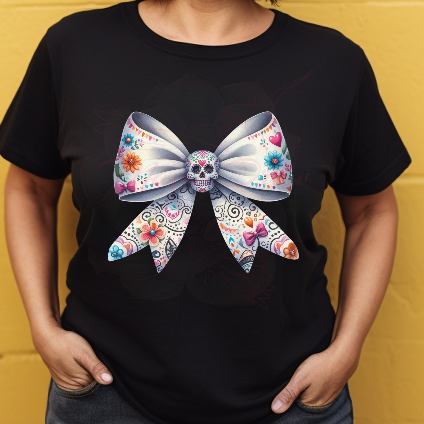 Calavera Bow Tee